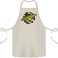 A Funny Alien Stuck in a UFO Flying Saucer Cotton Apron 100% Organic Natural
