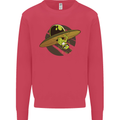 A Funny Alien Stuck in a UFO Flying Saucer Mens Sweatshirt Jumper Heliconia