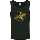 A Funny Alien Stuck in a UFO Flying Saucer Mens Vest Tank Top Black