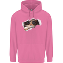 A Funny Cat Peeking From a Ripped Top Childrens Kids Hoodie Azalea