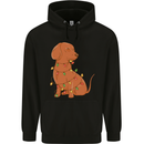 A Funny Christmas Tree Dachshund Childrens Kids Hoodie Black