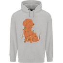 A Funny Christmas Tree Dachshund Childrens Kids Hoodie Sports Grey