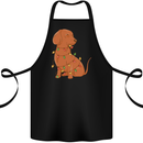 A Funny Christmas Tree Dachshund Cotton Apron 100% Organic Black