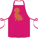 A Funny Christmas Tree Dachshund Cotton Apron 100% Organic Pink