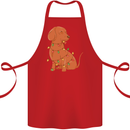 A Funny Christmas Tree Dachshund Cotton Apron 100% Organic Red