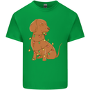A Funny Christmas Tree Dachshund Kids T-Shirt Childrens Irish Green