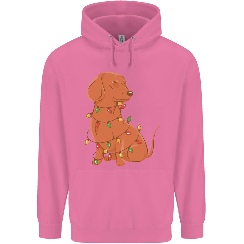 A Funny Christmas Tree Dachshund Mens 80% Cotton Hoodie Azelea