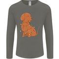 A Funny Christmas Tree Dachshund Mens Long Sleeve T-Shirt Charcoal