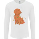 A Funny Christmas Tree Dachshund Mens Long Sleeve T-Shirt White