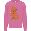 A Funny Christmas Tree Dachshund Mens Sweatshirt Jumper Azalea