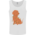 A Funny Christmas Tree Dachshund Mens Vest Tank Top White