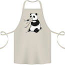 A Funny Panda Bear Cotton Apron 100% Organic Natural