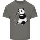 A Funny Panda Bear Kids T-Shirt Childrens Charcoal