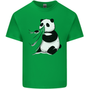 A Funny Panda Bear Kids T-Shirt Childrens Irish Green