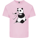 A Funny Panda Bear Kids T-Shirt Childrens Light Pink