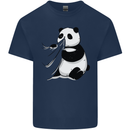 A Funny Panda Bear Kids T-Shirt Childrens Navy Blue
