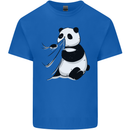 A Funny Panda Bear Kids T-Shirt Childrens Royal Blue