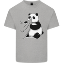 A Funny Panda Bear Kids T-Shirt Childrens Sports Grey