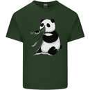 A Funny Panda Bear Mens Cotton T-Shirt Tee Top Forest Green