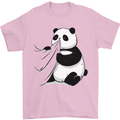 A Funny Panda Bear Mens T-Shirt 100% Cotton Light Pink
