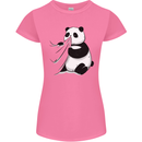 A Funny Panda Bear Womens Petite Cut T-Shirt Azalea