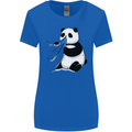 A Funny Panda Bear Womens Wider Cut T-Shirt Royal Blue