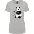 A Funny Panda Bear Womens Wider Cut T-Shirt Sports Grey