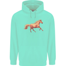 A Galloping Horse Equestrian Childrens Kids Hoodie Peppermint