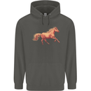 A Galloping Horse Equestrian Childrens Kids Hoodie Storm Grey