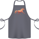 A Galloping Horse Equestrian Cotton Apron 100% Organic Steel