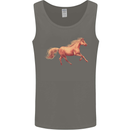 A Galloping Horse Equestrian Mens Vest Tank Top Charcoal