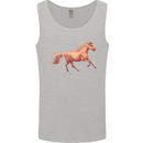 A Galloping Horse Equestrian Mens Vest Tank Top Sports Grey
