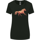 A Galloping Horse Equestrian Womens Wider Cut T-Shirt Black
