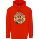 A German Shepherd Dad Childrens Kids Hoodie Bright Red