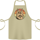 A German Shepherd Dad Cotton Apron 100% Organic Khaki
