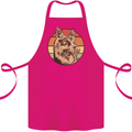A German Shepherd Dad Cotton Apron 100% Organic Pink