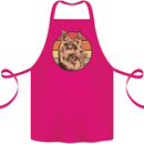 A German Shepherd Dad Cotton Apron 100% Organic Pink
