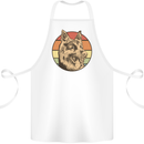 A German Shepherd Dad Cotton Apron 100% Organic White