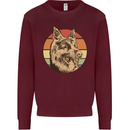 A German Shepherd Dad Kids Sweatshirt Jumper Maroon