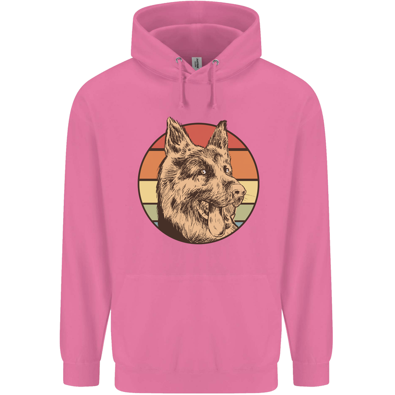 A German Shepherd Dad Mens 80% Cotton Hoodie Azelea