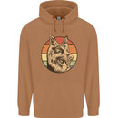 A German Shepherd Dad Mens 80% Cotton Hoodie Caramel Latte