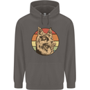 A German Shepherd Dad Mens 80% Cotton Hoodie Charcoal