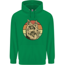 A German Shepherd Dad Mens 80% Cotton Hoodie Irish Green
