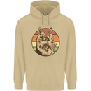 A German Shepherd Dad Mens 80% Cotton Hoodie Sand