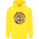 A German Shepherd Dad Mens 80% Cotton Hoodie Yellow