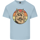A German Shepherd Dad Mens Cotton T-Shirt Tee Top Light Blue