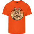 A German Shepherd Dad Mens Cotton T-Shirt Tee Top Orange