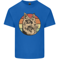 A German Shepherd Dad Mens Cotton T-Shirt Tee Top Royal Blue