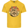 A German Shepherd Dad Mens Cotton T-Shirt Tee Top Yellow
