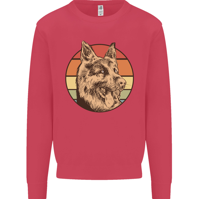 A German Shepherd Dad Mens Sweatshirt Jumper Heliconia